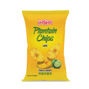Iselitas Lime Plantain Chips – 20/2.75 oz